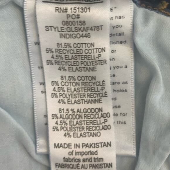 Good American Jeans 28-32 Blue Good Legs High Rise Straight Stretch Dark NWOT - Picture 7 of 10